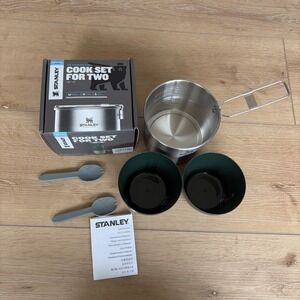 Stanley Adventure Series Two Bowl Cook Set 5 pcs Stainless Nesting Compact Read